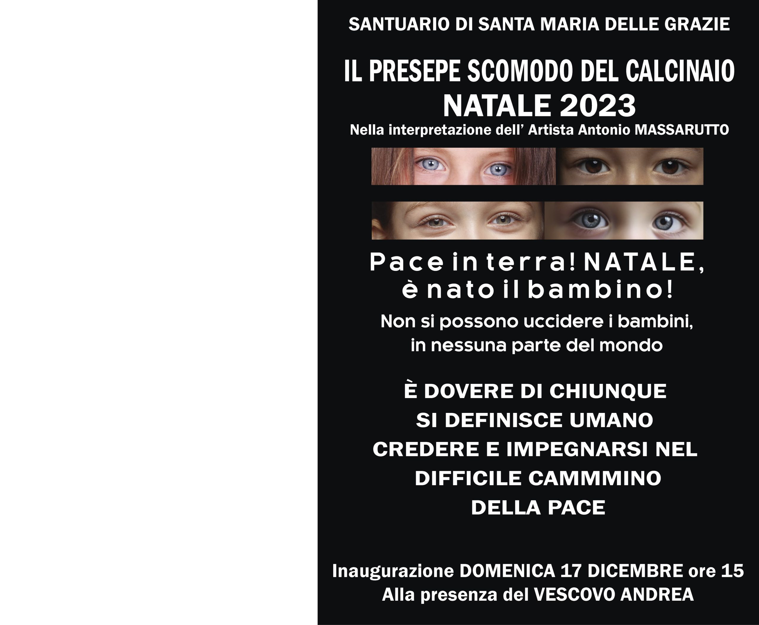 Inaugurazione PRESEPE SCOMODO