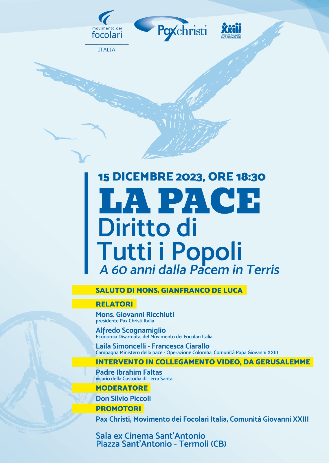 La Pace: diritto di tutti i popoli