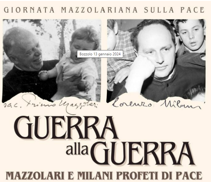 Guerra alla Guerra. Mazzolari e Milani profeti di pace