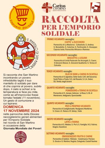 Locandina Caritas Livorno per Giornata mondiale dei Poveri