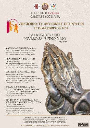 Programma iniziative Caritas Aversa per Giornata Mondiale dei Poveri